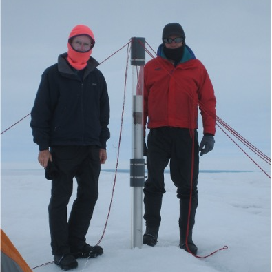 Dale P Winebrenner standing in snow