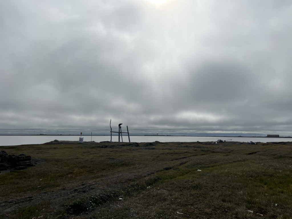 Cloudy sky over the tundra