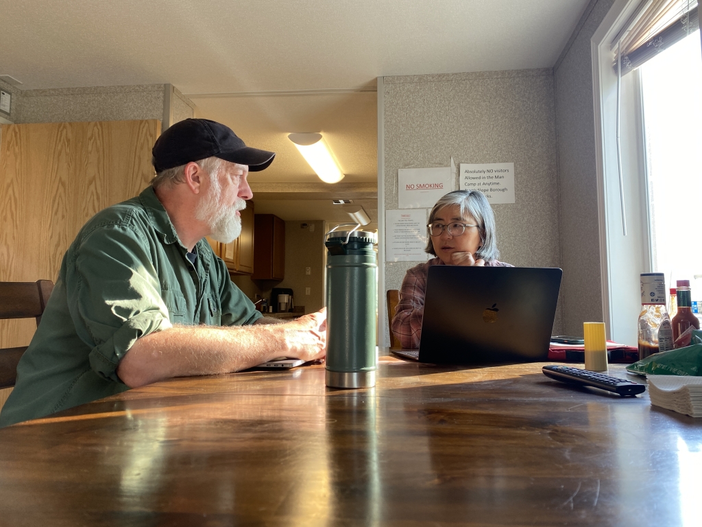 Researchers, Mike Bosky and Yoko Kugo, discuss their project: “Changes in Underground Food Storage Traditions: Exploring Food Life-History and Food Security in Beringian Communities.”