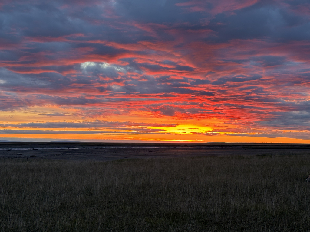 Sunrise over the Tut camp. 